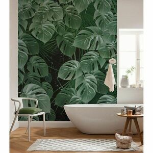 Monstera növény mintás tapéta, 200x250 cm, zöld - MONSTERA - Butopêa kép