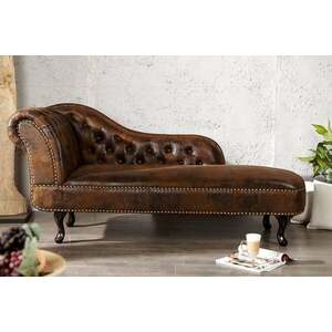 CHESTERFIELD barna antik fotel kép