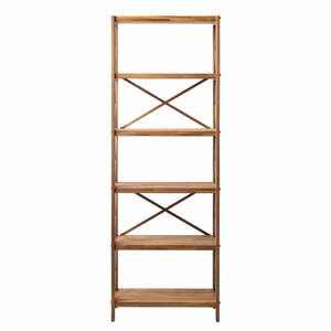 Natúr színű tölgyfa polcos állvány 70x198 cm X-Shelf – Unique Furniture kép