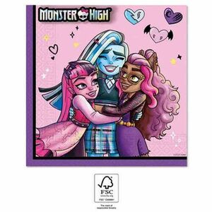 Monster High Friends szalvéta 20 db-os 33x33 cm FSC kép