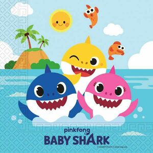 Baby Shark Fun in the Sun szalvéta 20 db-os 33x33 cm kép