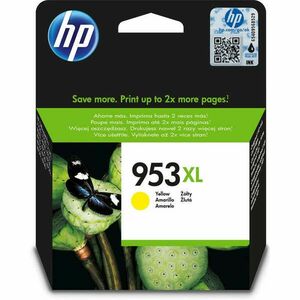 Hp 953XL/F6U18AE tintapatron yellow ORIGINAL kép