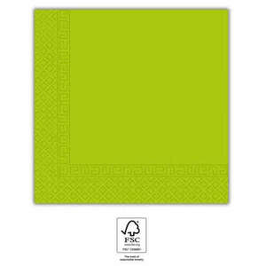 Zöld Unicolour Light Green szalvéta 20 db-os 33x33 cm FSC kép