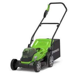 Greenworks G24X2LM36 akkumulátoros fűnyíró, fűgyűjtős, 2x24V, 36 cm, akku és töltő nélkül (2512507-GW) (2512507-GW) kép