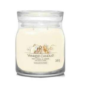 Yankee Candle Signature Soft Wool & Amber Świeca Illatgyertya 368g (1721078E) kép