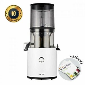 Hurom H300 Smart Slow Juicer (FEHÉR) + Juice Biblia kép