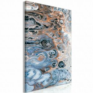 Sienna Blue Marble (1 rész) Függőleges 80x120 - vászonkép kép