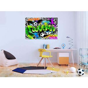 Futball Graffiti (1 rész) Széles 120x80 - vászonkép kép