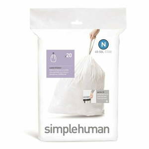 Szemeteszsák készlet 20 db-os 50 l – simplehuman kép