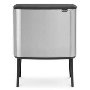 Brabantia Bo Touch 11 + 23 literes érintőfedeles fém szemetes - Inox (31 62 27) kép