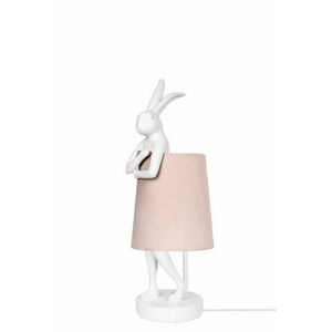 KARE asztali lámpa RABBIT 50 cm fehér / rózsaszín kép