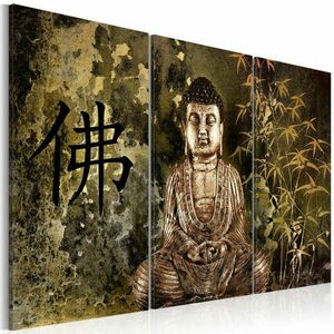 Buddha szobor 60x40 - vászonkép kép