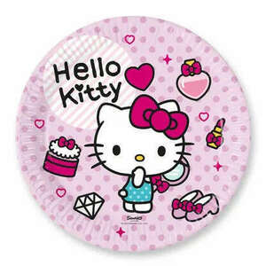 Hello Kitty Fashion papírtányér 8 db-os 23 cm FSC kép