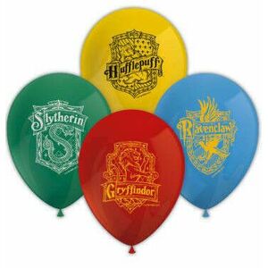 Harry Potter Hogwarts Houses léggömb, lufi 8 db-os kép