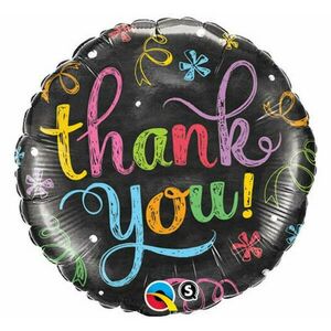 Thank You Chalkboard fólia lufi 46 cm kép