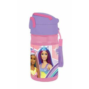 Barbie műanyag kulacs akasztóval 350 ml kép