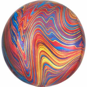 Colorful, Színes gömb fólia lufi 40 cm kép