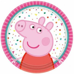 Peppa malac Confetti papírtányér 8 db-os 18 cm kép