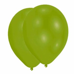 Zöld Lime Green léggömb, lufi 25 db-os 11 inch (27, 5 cm) kép