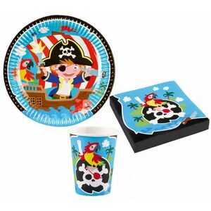 Pirate, Kalóz party szett 36 db-os 23 cm-es tányérral kép