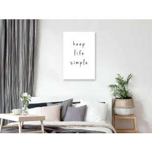 Keep Life Simple (1 rész) Függőleges 40x60 - vászonkép kép