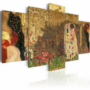 Klimt múzsák 100x50 - vászonkép kép