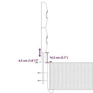 vidaXL fekete szövet rugós ágy matraccal 100 x 200 cm kép