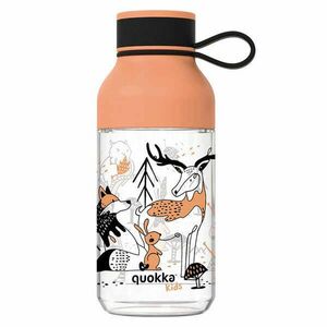 Quokka Ice Kids szíjjal - Tritán üveg 430 ml (In The Woods) kép