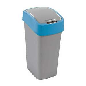 CURVER "PACIFIC FLIP BIN" BILLENŐ FEDELES SZEMETES 50L - ezüst/kék kép