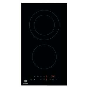 Electrolux LHR3233CK Beépíthető kerámia főzőlap, 30 cm, 2 főzőzóna, Gyerekzár, Fekete kép