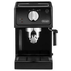 DeLonghi ECP31.21.BK Kézi eszpresszó kávéfőző, 1100W, 15 BAR, 1.1L, Automata kikapcsolás, Tejhabosító, Cappucino, Fekete kép