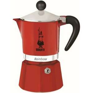 Bialetti Rainbow Kotyogós Kávéfőző 6 személyes, Piros kép