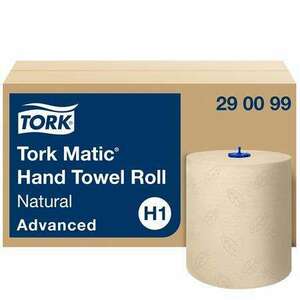 TORK Kéztörlő, tekercses, 2 rétegű, H1 rendszer, Advanced, TORK "Matic", natúr kép