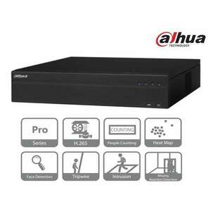 Dahua NVR Rögzítő - NVR5864-4KS2 (64 csatorna, H265, 320Mbps rögzítési sávszélesség, HDMI+VGA, 3xUSB, 8x Sata, I/O, Raid) kép