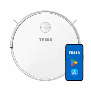 TESLA RoboStar iQ400 Intelligens robotporszívó, 3000 Pa, 2600 mAh, 340 ml, 250 ml, HEPA H13 Szűrő, WiFi, fehér kép