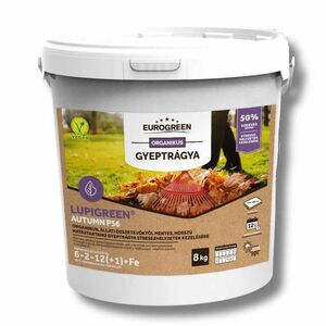 EUROGREEN Lupigreen Autumn növényi eredetű szerves gyeptrágya P56 8 kg (100-160 m2) kép