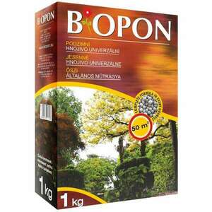 ŐSZI ÁLTALÁNOS MŰTRÁGYA 1KG - BIOPON granulátum 50 m2-re elegendő többkomponensű professzionális ásványi tápanyag növényekhez - B1076 kép