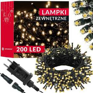 Springos karácsonyfa fények 200 led kép