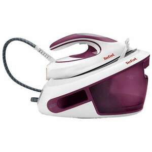 Vasalóállomás Tefal Express Anti-Calc SV8054E0, 2800 W, 6, 5 bar, gőzsugár 420 g/perc, változó gőz 0-120 g/perc, Durilium AirGlide talp, víztartály 1, 8 L, automata leállító, fehér/lila kép