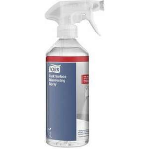 TORK Felületfertőtlenítő spray, kétfunkciós szórófejjel, 500 ml, TORK, illatmentes kép