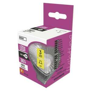 LED izzó Classic MR16 / GU5, 3 / 4, 5 W (31 W) / 380 lm / természetes fehér kép