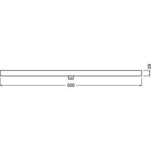 Osram LEDinestra matt üveg búra/7W/470lm/2700K/S14d dimmelhető LED cső izzó kép