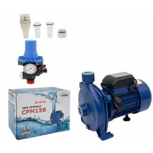 CPM158 felszíni vízszivattyú (Large Lazio) 750 W, 2850 rpm, szívás 9 m, kisülés 30 m + EPC-3 automatikus présvezérlés kép