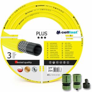 Cell Fast PLUS kerti tömlő, 3 rétegű, 3/4", 25 m + 2 csatlakozó + 1 adapter kép