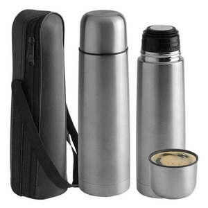 Thermos Rosberg R52010B, 500 ml, Dupla falú, tok és csésze, Inox kép