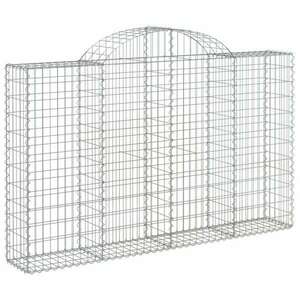 Íves horganyzott vas gabion kosár 200x30x120/140 cm kép