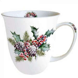 Holly and Berries porcelánbögre 0, 4L kép