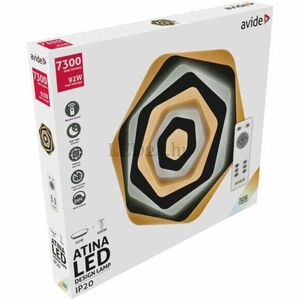 Avide Design Mennyezeti Lámpa Atina 92W RF Távirányítóval 7300lm (ADO3S-92W-ATN-2.4G) kép