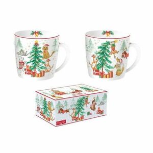 R2S.213CHGA Porcelán bögreszett 2db-os, dobozban, 350ml, Christmas Gang kép