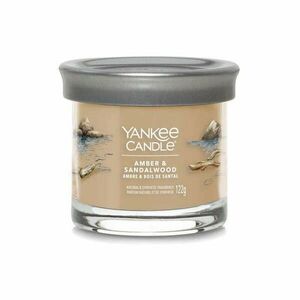 Amber and Sandalwood, Yankee Candle illatgyertya, kicsi üveg, 122 g (kardamon, karamell) kép